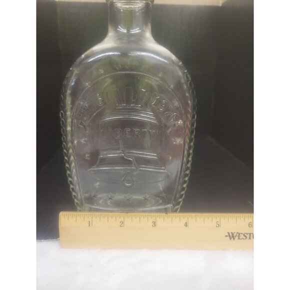 Vintage 1776 Liberty Bell Log Cabin Syrup Bottle (Empty) - Picture 7 of 7